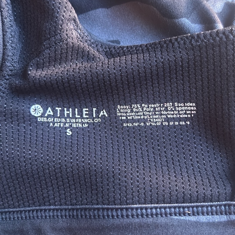 Athleta Train Free Black and Grey Camo Sports Bra - Picture 8 of 8